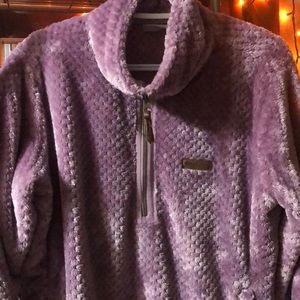 Purple Colombia Sherpa Fleece half zip
